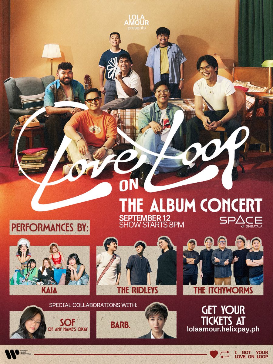 Through the years we’ve seen their love for music grow. This new album is a beautiful chapter, and every track is an episode in their journey. We cannot wait to celebrate and watch their set live. 🪑

See you, fam! ⚡️

#LoveOnLoop #LolaAmour