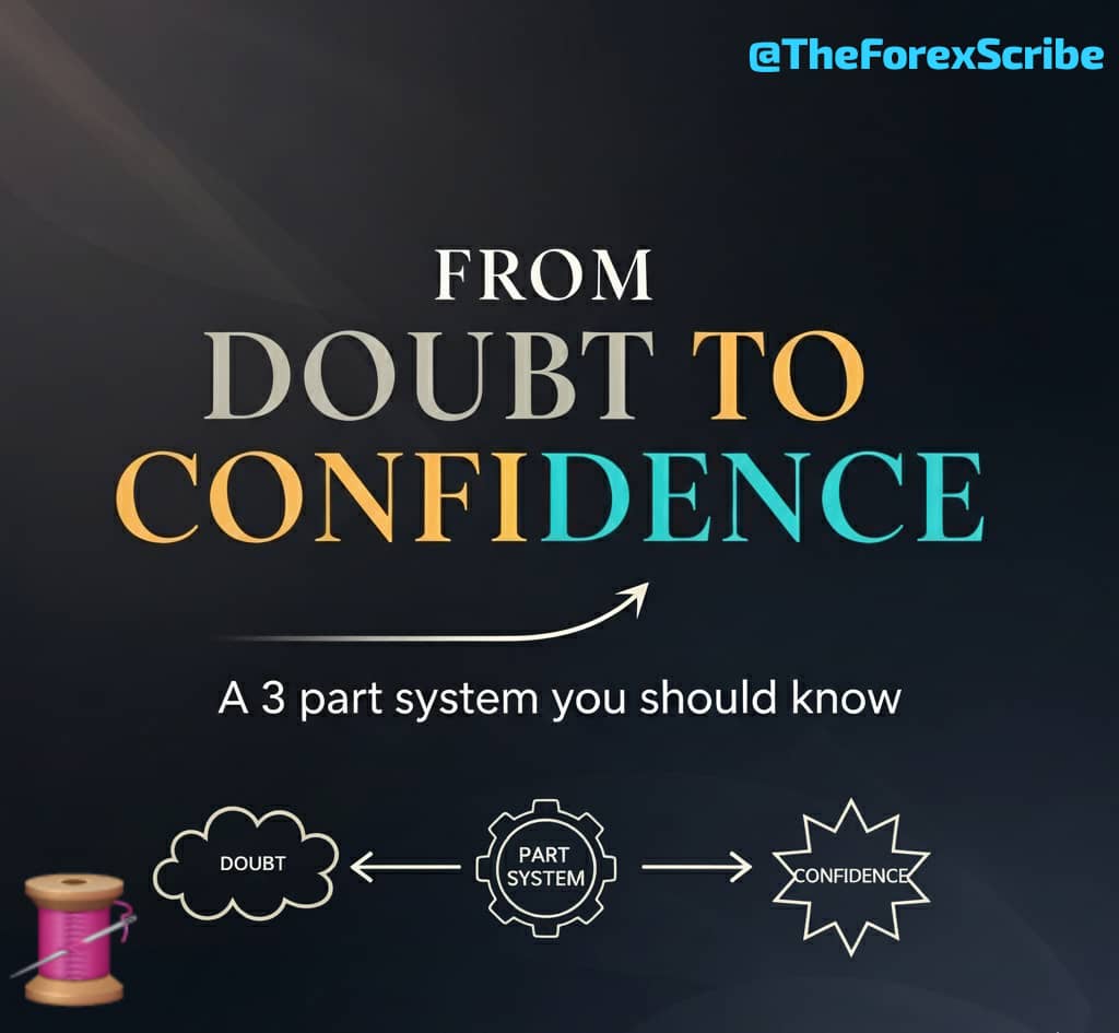 TheForexScribe's tweet image. From Doubt to Confidence; A 3 part system you should know 🧘

Thread 🧵