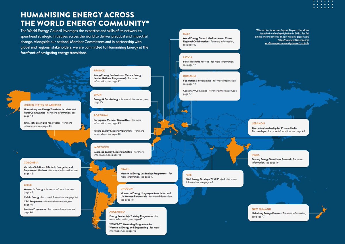 🌍 The World Energy Council’s global community—active in 100+ countries—is driving clean, inclusive energy transitions. Explore their visionary work in our Community Impact Projects section today: lnkd.in/ekzbzYXT #EnergyTransition #CleanEnergy #Impact