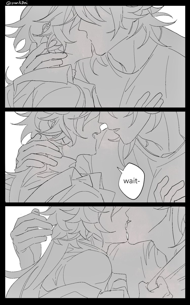 panK0ni's tweet image. #knightlight #varkaflins modern military AU
something to balance out the fluffs &amp;lt;3 (3/5)