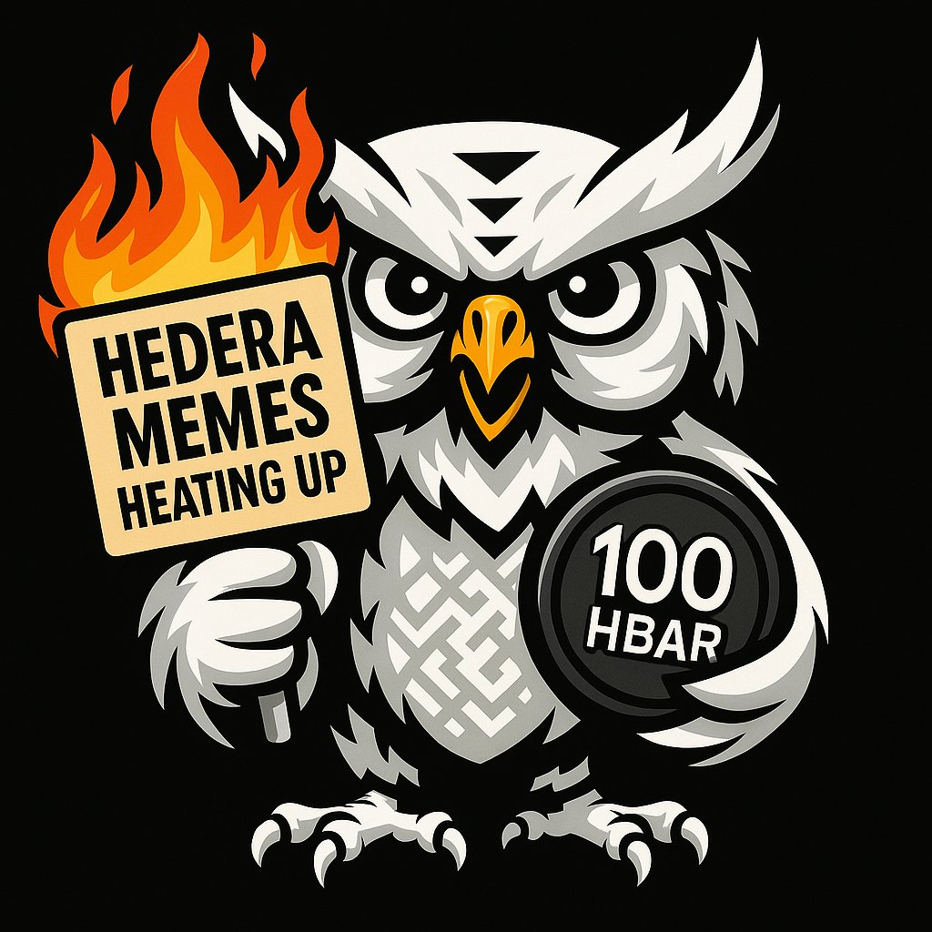 🔥 The $HBAR meme scene is heating up 🔥

🖼️ Mints galore 🖼️

🚨Ħoot is giving away 100 $HBAR to spend to your heart's desire 🚨

🎊 Like &amp; RT
🎊 Follow <a href="/Hoot_on_Hedera/">Ħoot</a> 
🎊 Tag some degens
🎊 Comment your favorite Hedera meme