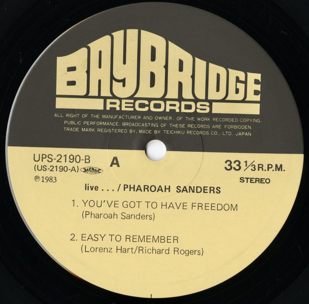 PHAROAH SANDERS レコード　10インチ　…freedom PHAROAH SANDERS レコード 10インチ …freedom PHAROAH SANDERS
