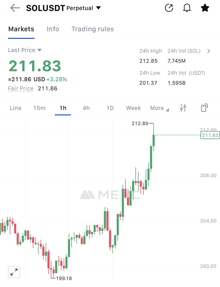 $SOL holding above $200 before any rate cut announcements has me super horny 

I mean bullish😆 

I’ll say one more time, don’t get shaken out
