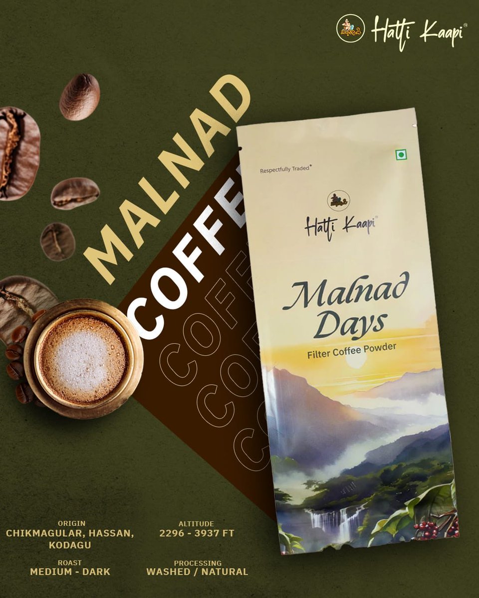 hatti_kaapi's tweet image. Crafted in the Malnad to savour in every perfect moments!

Buy from the wide range of bwst brews at Hatti Kaapi Signature at Lavelle Road or shop online at hattikaapi.com.

#hattikaapisignature #hattikaapi #nammahatti #bangalore #malnad #coffee #filtercoffee #kaapi