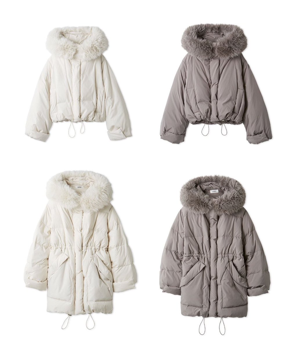 SNIDELの新作ダウン、シルエット綺麗でかわいい🤍🤍