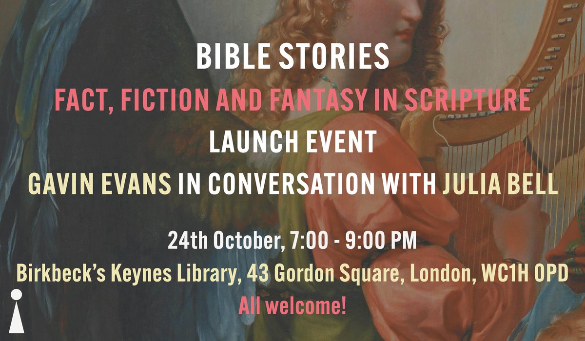 Book launch of Bible Stories, Birkbeck Keynes Library,  43 Gordon Square,  WC1H 0PD. <a href="/iconbooks/">Icon Books</a>