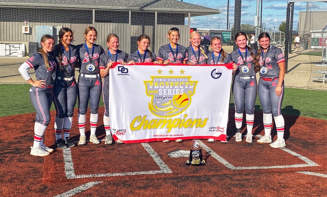 Congrats to Iowa Aries CE Fire Black on Champions at the Top Gun College Prospect tourney in Bettendorf!!
