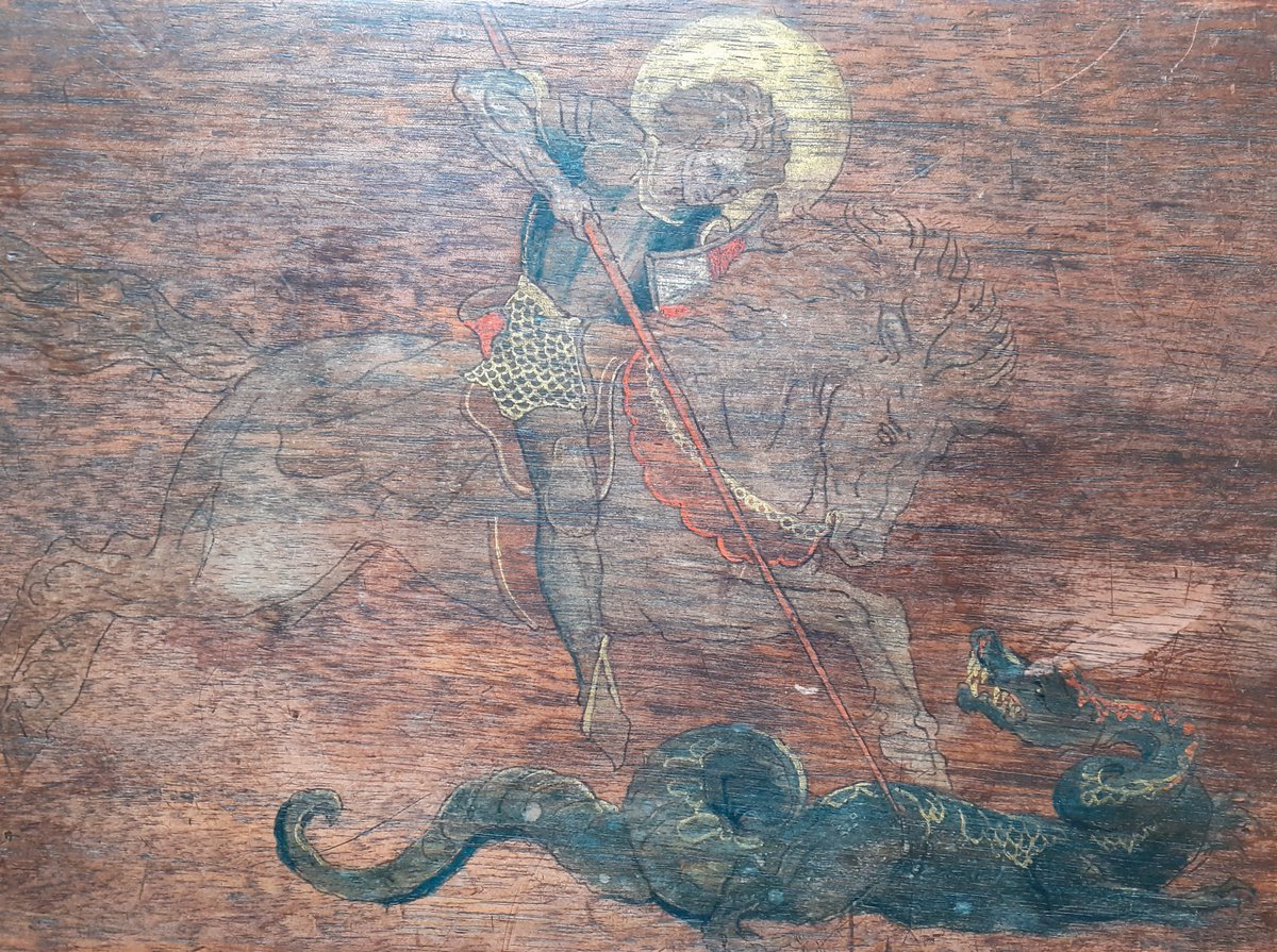 alvantiques's tweet photo. Potential Walter Crane box research so far.

The piece is oak, carved on all four sides and painted on the lid. There is also a bespoke piece of bevelled glass that sits perfectly on the lid to protect the artwork. https://t.co/V9DAymeX2y