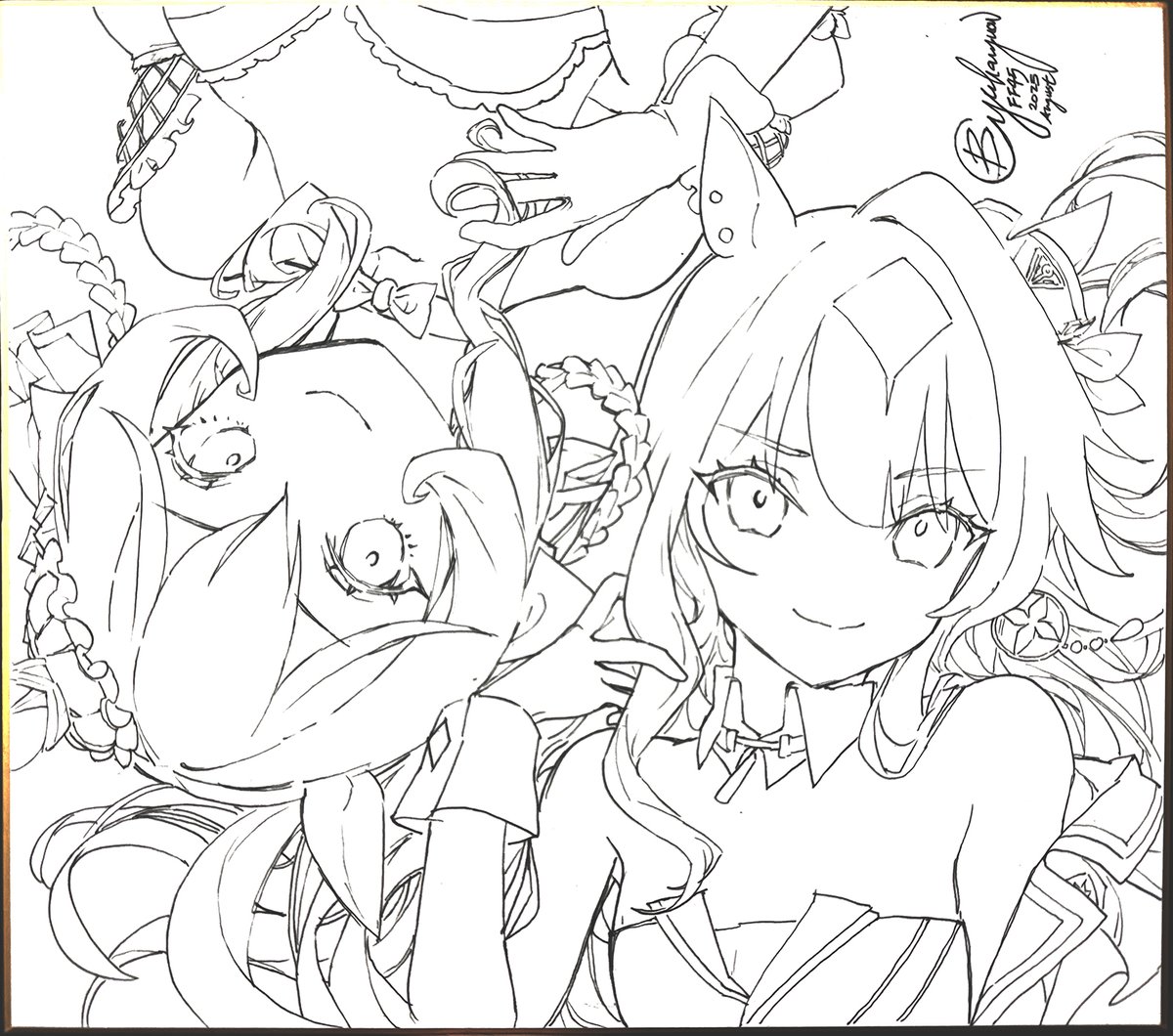 Gentildonna and Verxina
#ウマ娘 #UmaMusume