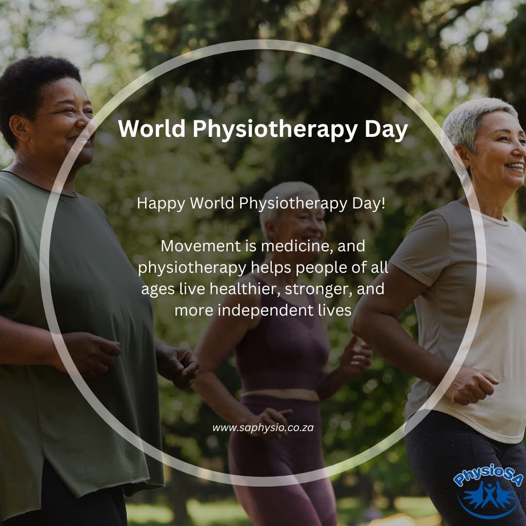 Happy World Physiotherapy Day! 💪 Movement is medicine, and physiotherapy helps people of all ages live healthier, stronger, and more independent lives.

#PhysioSA #WorldPTDay #PhysioWeek2025