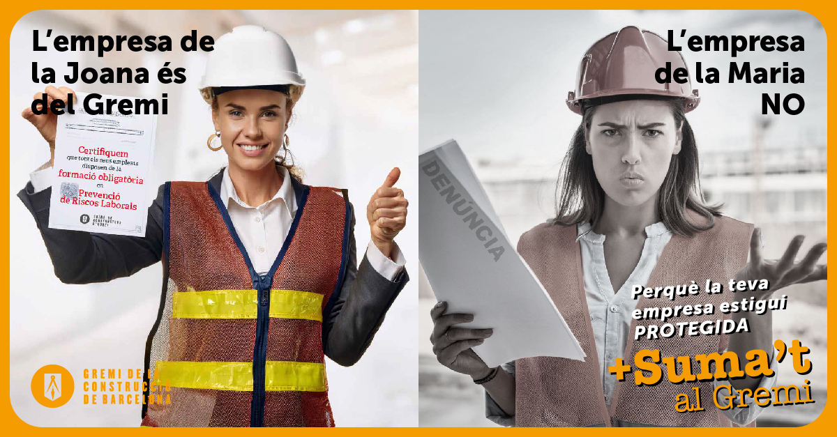 🔹L’empresa de la Maria ha estat sancionada perquè els seus treballadors no tenien la formació obligatòria en prevenció de riscos.

✅El #Gremi ofereix els cursos exigits pel Conveni 🚧

Perquè la teva empresa estigui PROTEGIDA, #SumatAlGremi!

gremi-obres.org/feste-soci/