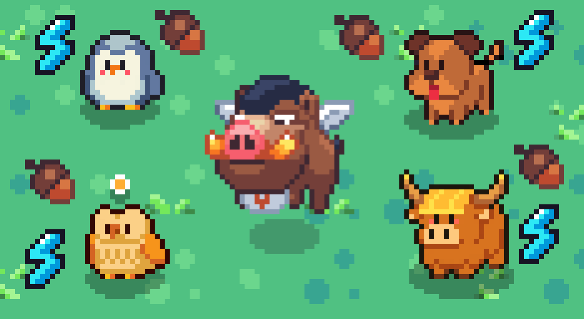 0xSunflowerLand's tweet photo. Pets 101 📘

⚡️ Feed your pets to give them energy
🗣️ Pets go on quests to fetch resources
🎁 NFT Pets give can fetch rare resources

Coming soon - November 2025 https://t.co/NWyKWGh4Wm
