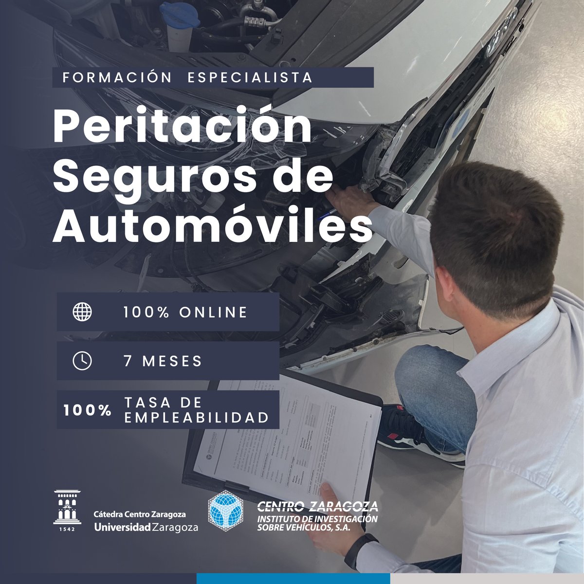 Nuestro curso 🖥️100% online ofrece una excelente oportunidad para asumir mayores responsabilidades en la gestión de siniestros.

💰15% de descuento especial por pago único.
📅Del 21 de octubre de 2025 al 29 de mayo de 2026
👉Más info: l1nq.com/QbCl9

#peritación #Auto