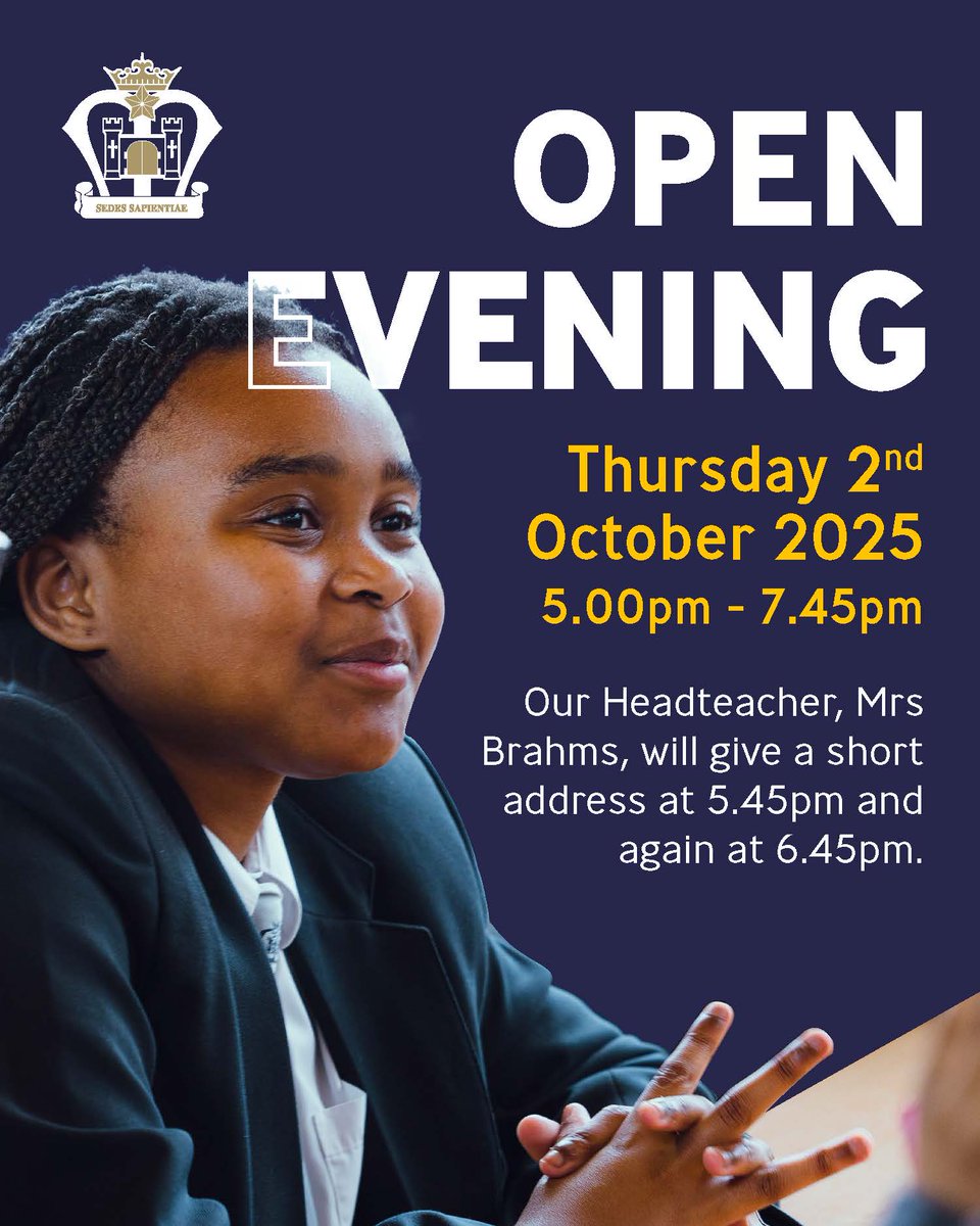 🌈✨ At St. Mary’s, every talent shines! From academics 📖 to arts 🎨 &amp; sport ⚽, we help students grow 🌟 Don’t miss our Open Evening – meet staff, tour facilities &amp; feel the community 💜
#OpenEvening #StMarysAstley #FutureStartsHere #InclusiveEducation