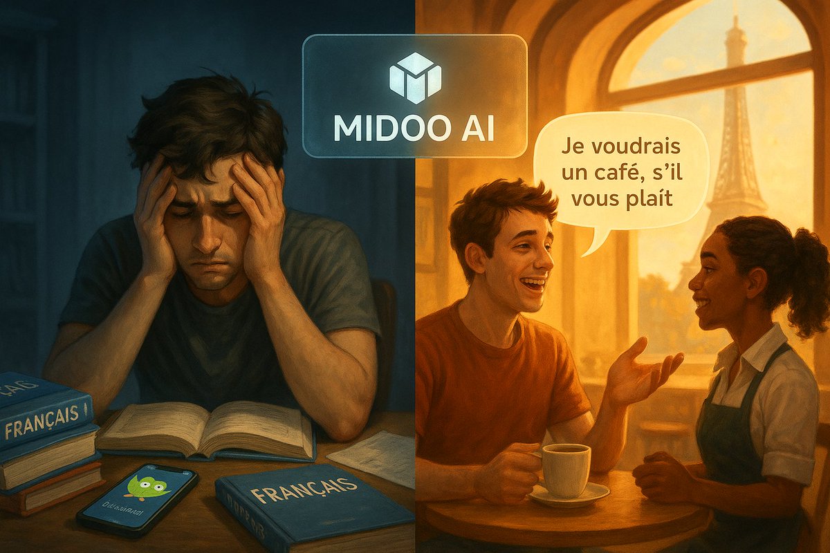 I gave up on learning French twice.

Then I found Midoo AI — the first AI language learning agent — and suddenly, it clicked.