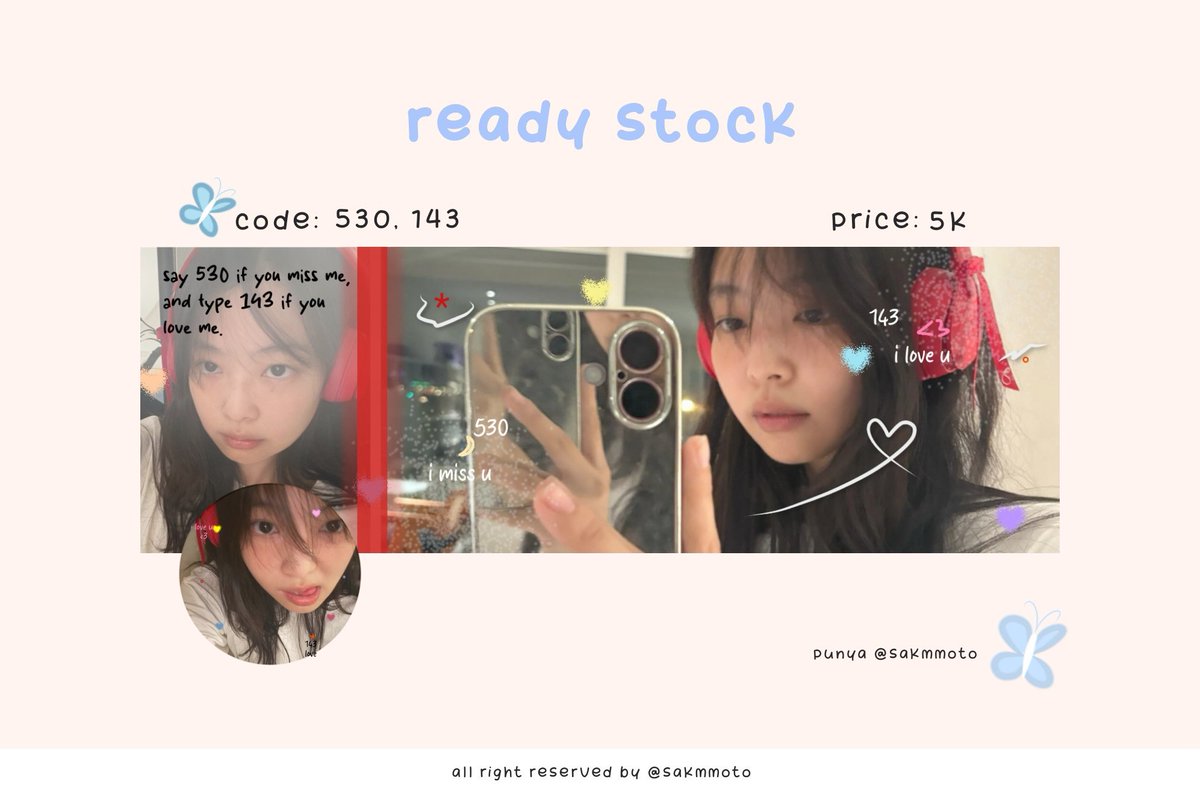 layout ready stock jennie, 5k/each get ava jpg + png free retext

#zonauang