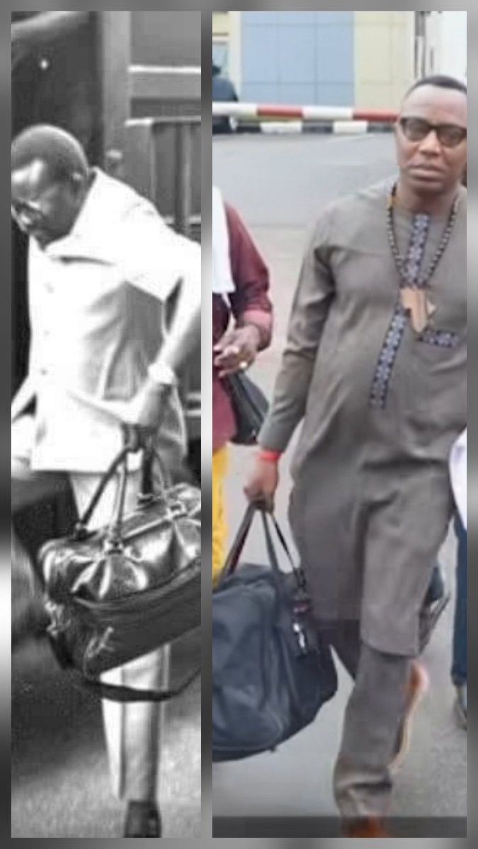 It’s unlawful to be lawful in a lawless society” ~ Gani Fawehinmi.

If the law keeps breaking the people... The people will also break the law  in order to break free ~Omoyele Sowore

In the 90s against the military regime🪖 these two men were actively working together against a