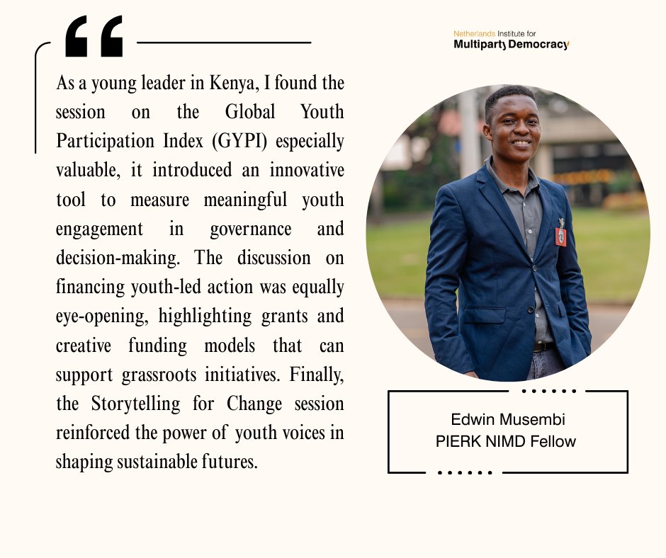 <a href="/edwin_musembi/">𝑬𝑫𝑾𝑰𝑵 𝑴𝑼𝑺𝑬𝑴𝑩𝑰⭐</a> shares his highlights from the International Youth Day. <a href="/EPDeu/">EPD - European Partnership for Democracy</a>