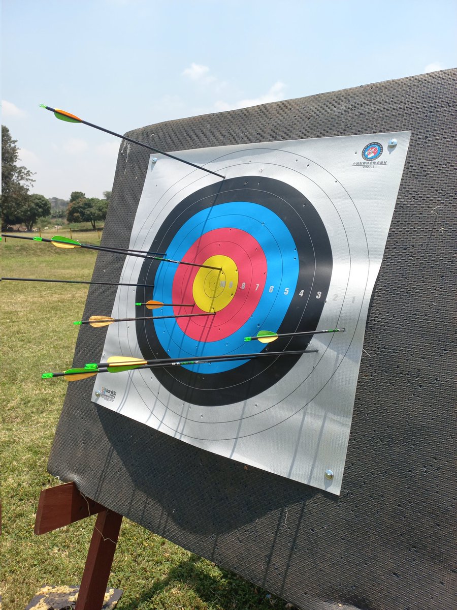 This is today's best shots. Managing 18 scores as the lowest and 52 scores as the best. Shooting at 50 M, barebow. Day 3 of training.
<a href="/worldarchery/">World Archery</a> <a href="/ArcheryKENYA/">Archery Kenya (KASO) 🇰🇪</a>