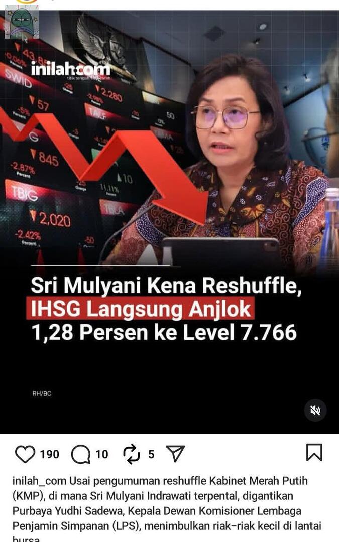 tanyarlfes's tweet image. 💚 gais ada yg bisa jelasin? ini bakal gmn ya buat indo, dampak + - nya apa aja? dan setelah pemecatan srimul itu termasuk baik atau ngga? no salty yaa