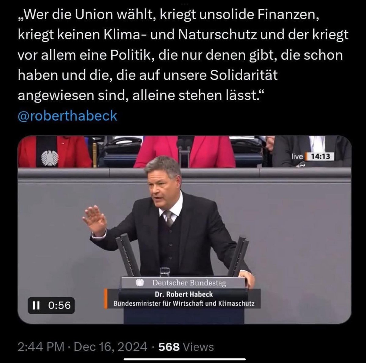 Und er hatte Recht!
#Merzkannesnicht 
#soederfrisst 
#SoederhatHabeckimKopf