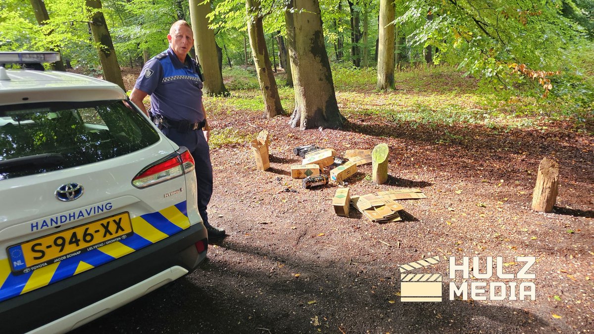 Gasflessen gedumpt in Hulshorst