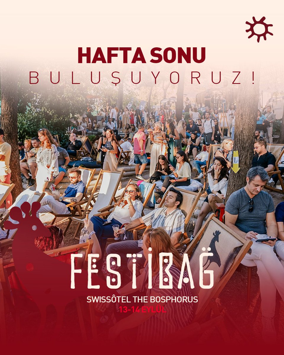 Hafta sonu buluşuyoruz! ✨ Festibağ’da müzik, sohbet, atölyeler ve bağın büyüsü seni bekliyor. 🍇🥂

13-14 Eylül’e hazır mısın? 💫

🎟 Biletler @biletino, @biletix, <a href="/bubilet/">bubilet.com</a> ve <a href="/passo/">passo</a>’da!

#Festibağ #BağımızVar #BağımızdaFestivalVar
