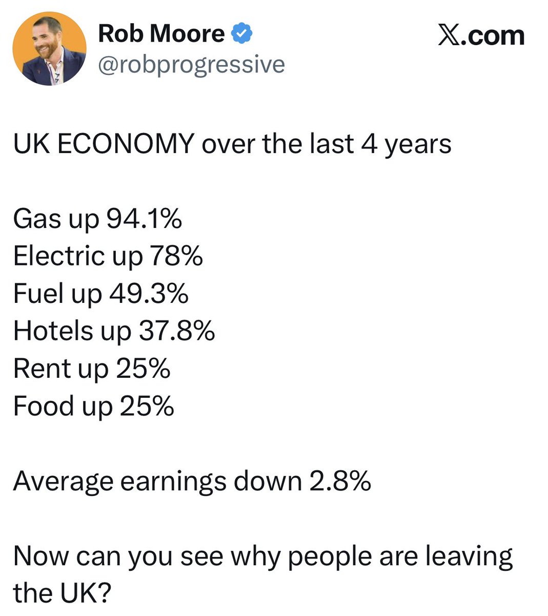 The British public are being fleeced. As well as a massive increase in prices, the tax burden is now at record levels. Rinsed by multinational corporations. Fleeced by the UK government.