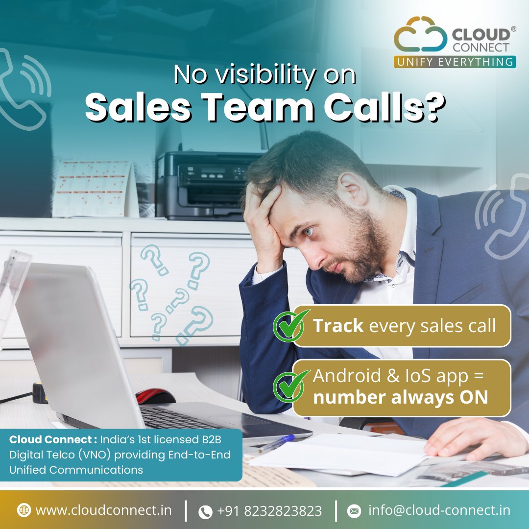 Missed insights = missed revenue. With CloudConnect, track every sales call in real-time, across mobile &amp; desktop. 👉 Gain visibility, boost accountability, and grow conversions with always-on communication.
cloudconnect.in/public/ucaas-u…

#CloudConnect #BoostSales