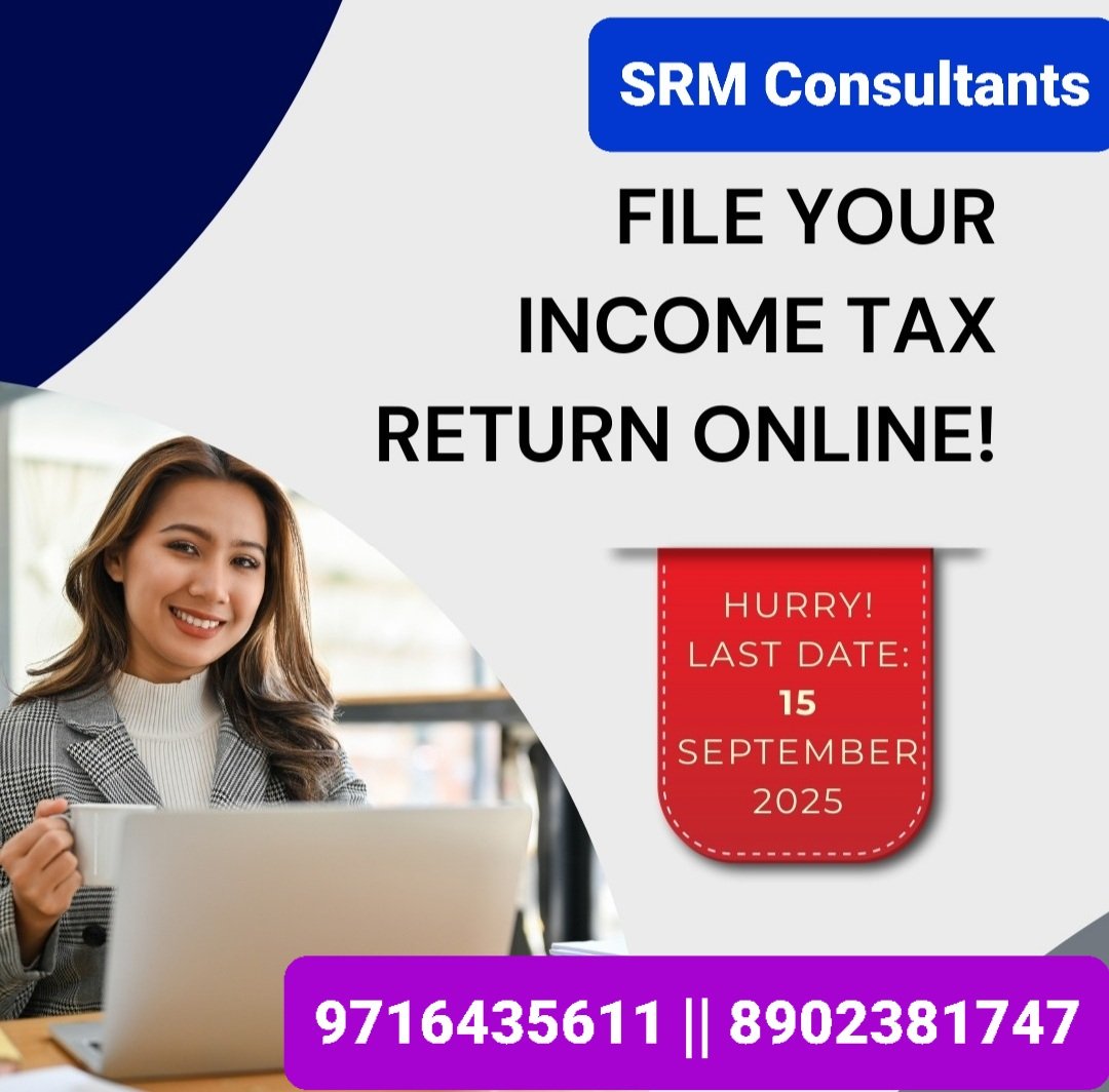 sandipan68's tweet image. #IncomeTaxReturn
#GSTRegistration 
#GSTReturn
#Trademark
#FSSAI

SRM Finance || SRM Consultants
( PAN INDIA LOAN for LOW CIBIL )
Refer A Contact, Earn, Repeat 💰💰💰
WhatsApp @ 9716435611 | 8902381747
R-7A, Main Green Park, New Delhi - 16