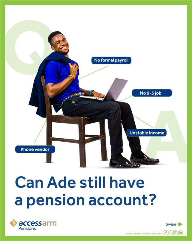 accesspensions's tweet photo. Help share this post with Mr Ade (or anyone who fits his description).

#MicroPensionPlan
#PensionForSelfEmployed
#RetirementSavingsForSelfEmployed
#HowToSaveAsSelfEmployed
#PensionPlanForFreelancers
#AccessARMPension https://t.co/u43lZAQLQz