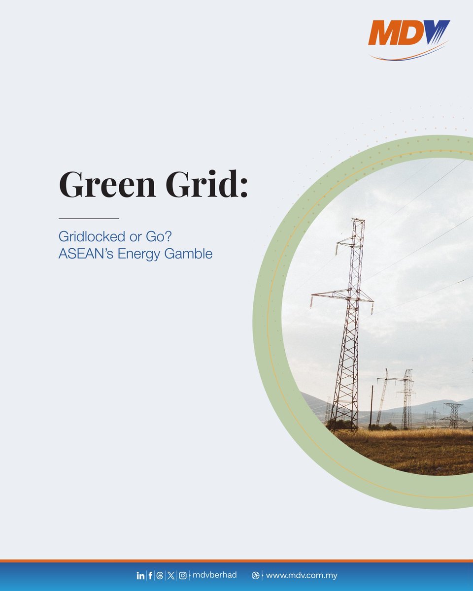 ASEAN’s clean energy momentum is building, with cross-border integration, renewable trade, and resilience shaping the region’s future. Malaysia is gearing up as a key player.

👉 Learn more at: bit.ly/482KD3p

Credit: MDV Technology Research &amp; Advisory