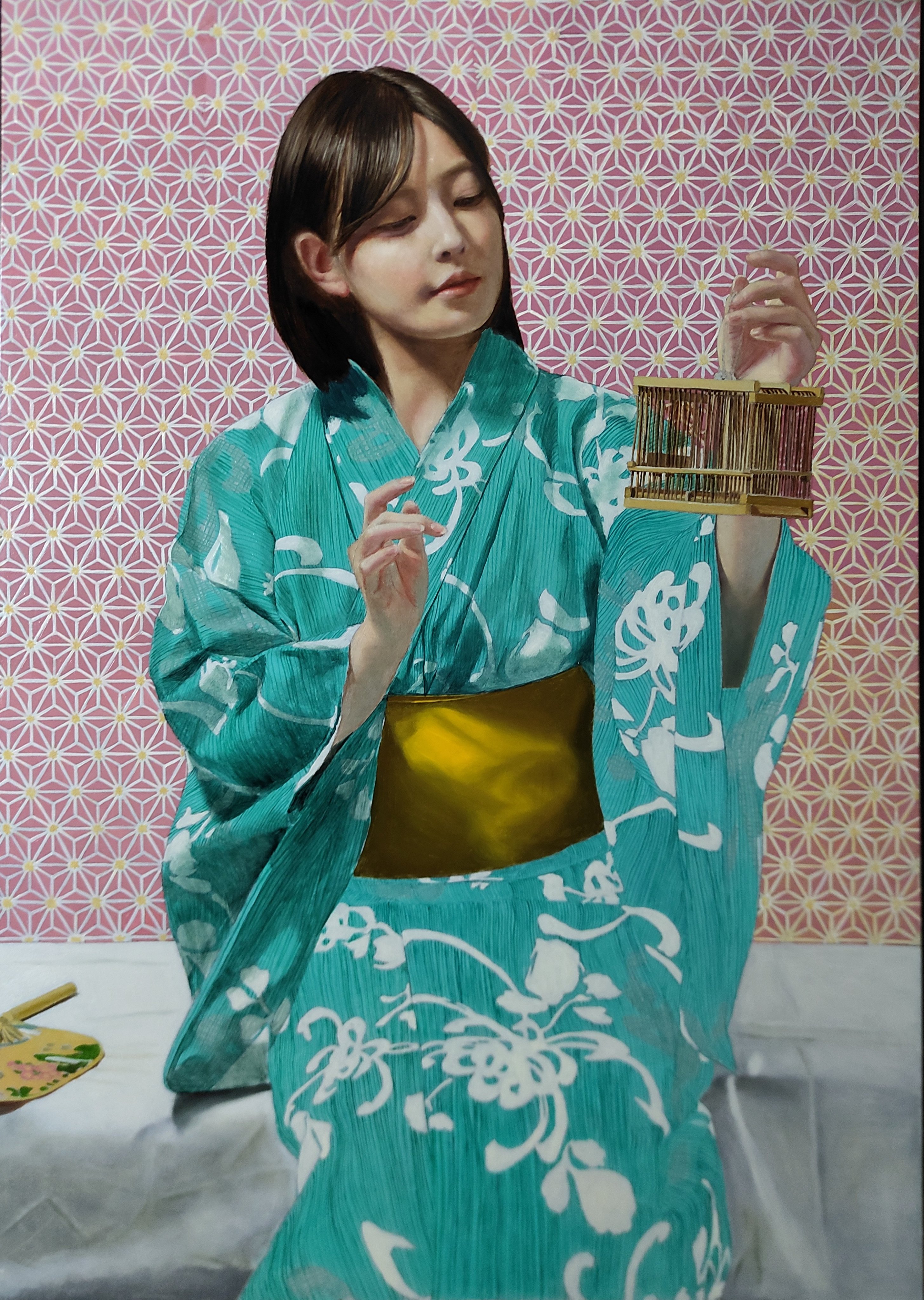 絵画　油彩画　少女　福田宏樹　「新しい時代（ウーリャI）」 絵画 油彩画 少女 福田宏樹 「新しい時代（ウーリャI）」 - メルカリ