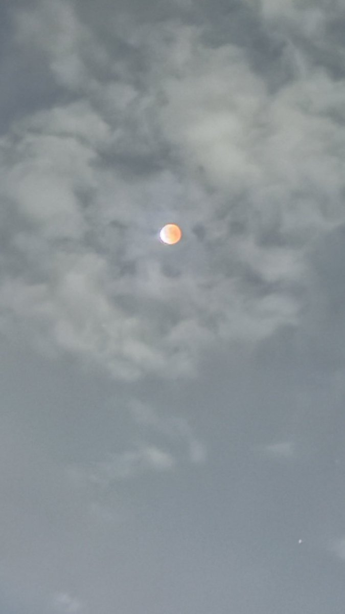 iamZunaira's tweet image. #LunarEclipse as captured by me