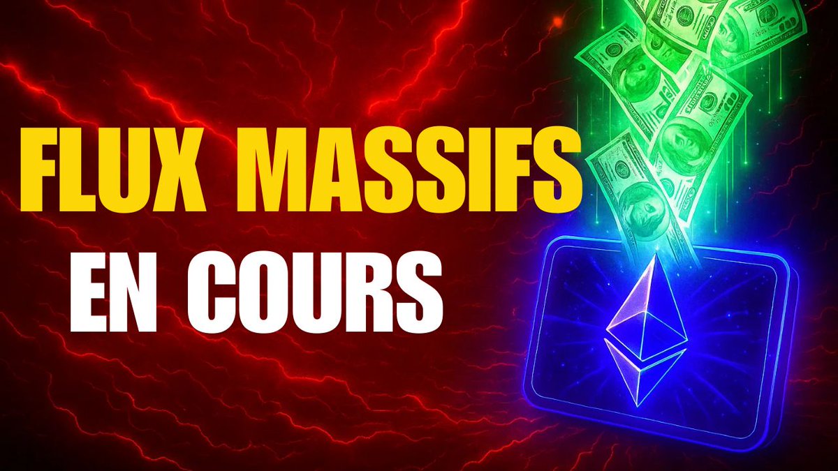 HiroCryptoScop's tweet photo. 💰 Ethereum attire l’argent.
✔️ Staking record qui verrouille l’offre
✔️ ETF spot qui captent du capital
✔️ Flux institutionnels asiatiques en hausse
👉 Un mouvement discret, mais explosif.

📺 Capsule du jour 👇
https://t.co/V0xEKZwDQ6

#Ethereum #Crypto #Bitcoin #CryptoNews https://t.co/H259CjLTSb