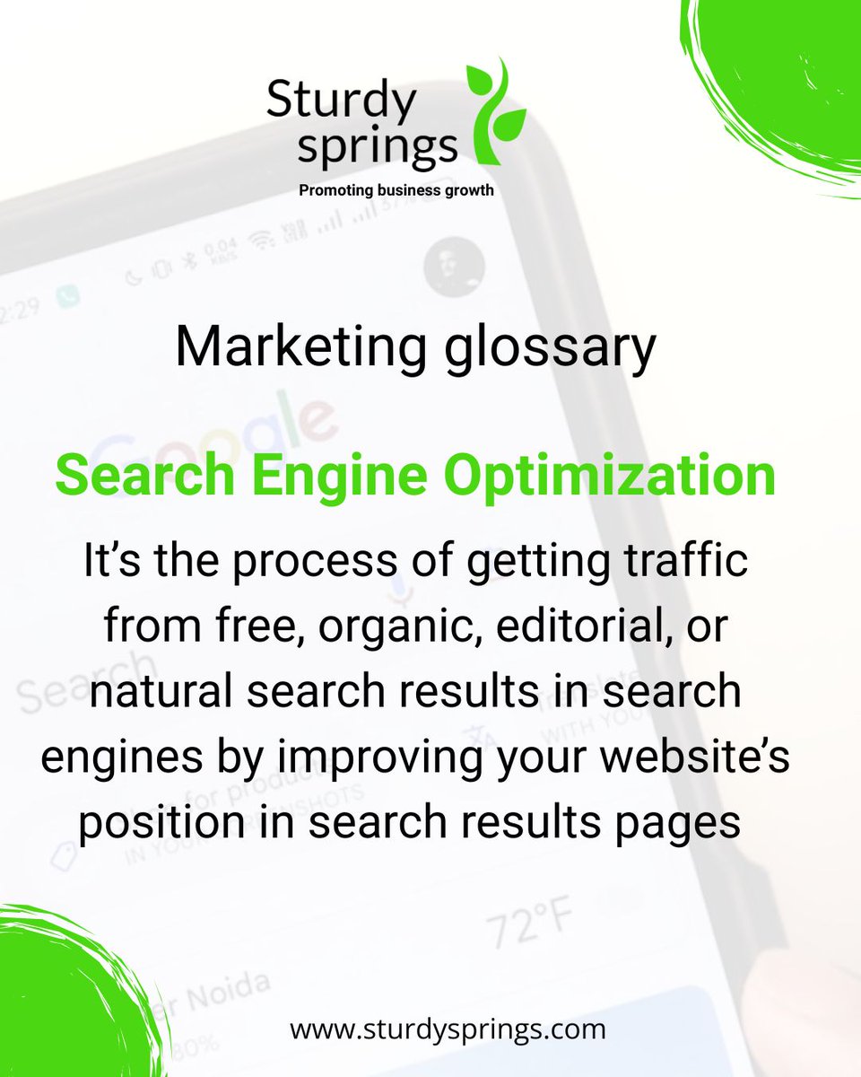 SturdySprings's tweet photo. Search engine optimisation: getting traffic from organic search results by improving your website's position in result pages.
GET A FREE SEO AUDIT: visit https://t.co/uELYGyMEgg for details

#sturdysprings #seo #searchengineoptimization https://t.co/A39GzN5Rkm