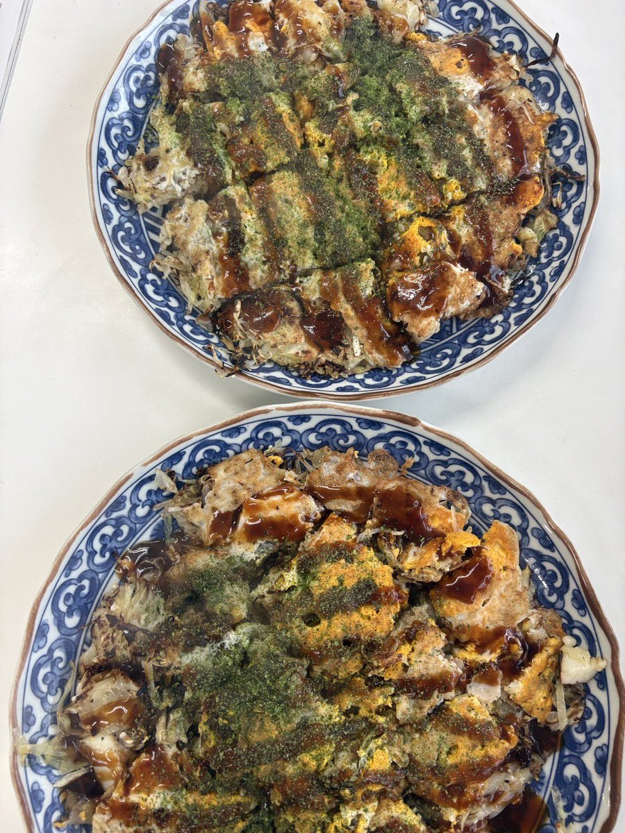 お好み焼きなう(2枚)
食べます🤣