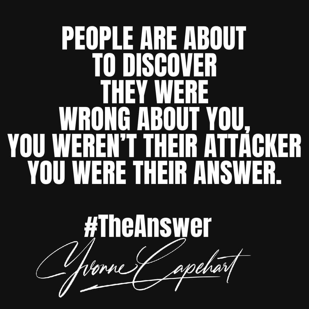 yvonnecapehart's tweet image. PEOPLE ARE ABOUT TO DISCOVER THEY WERE WRONG ABOUT YOU, YOU WEREN’T THEIR ATTACKER YOU WERE THEIR ANSWER.
#TheAnswer 
#TheAssignment
#AnointedForThis
