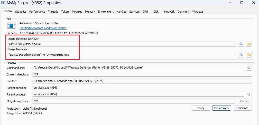 TwoSevenOneT's tweet image. #redteam 
You can exploit the update functionality vulnerability of #Windows Defender to move its executable folder to a location of your choosing. After that, you can use DLL Sideloading for persistence, inject code, or simply disable it...
#blueteam