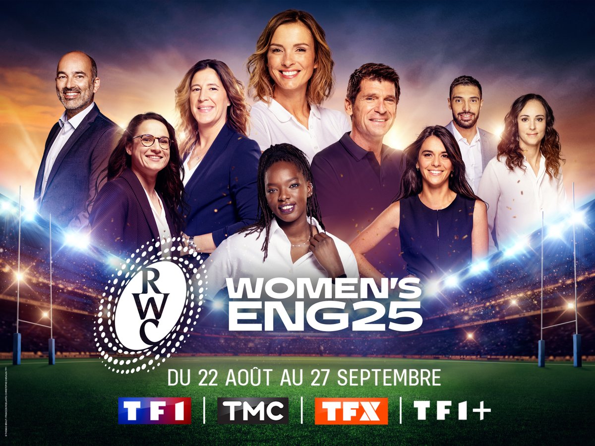 #Annonce #RWC2025

Coupe du monde de rugby féminine : place aux 1/4 de finale !

🏉NOUVELLE-ZÉLANDE🇳🇿/🇿🇦AFRIQUE DU SUD
Samedi 13H50 sur <a href="/TMCtv/">TMC</a> 

🏉FRANCE🇫🇷/🇮🇪IRLANDE
Dimanche 13h45 sur <a href="/TF1/">TF1</a>
Suivi du Mag de la Coupe du Monde

Toutes les infos : tf1pro.com/actualites/art…