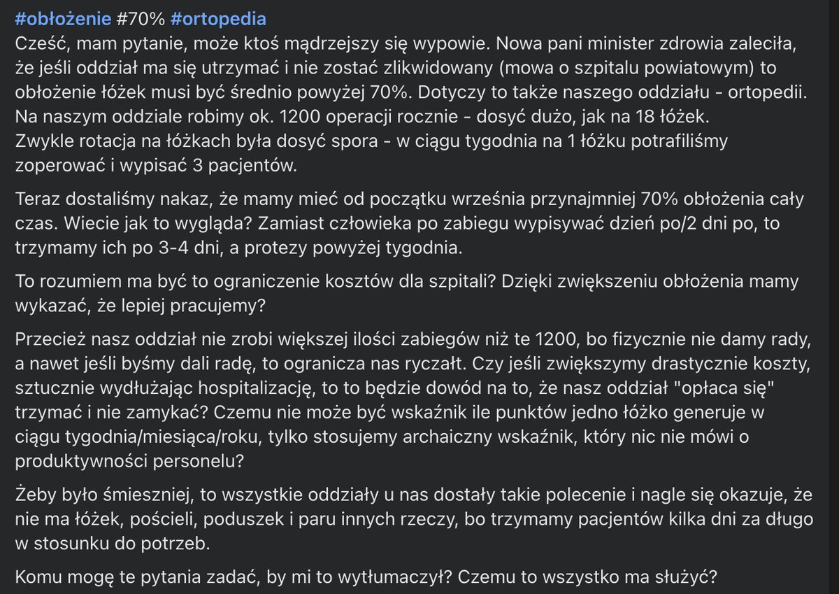 Jak wydluzyc kolejki do wszystkich udzielanych swiadczen w szpitalu?  Ano tak jak na zdjeciu ponizej.

Pani minister gratulujemy. Weszla do ministerstwa razem z drzwiami XDD jprd kolejny 'ekspert' bez wyobrazni.

Polacy! Badzcie zdrowi! 😇😇😇