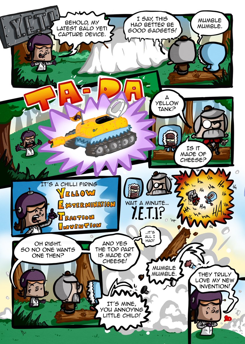 kev_brett's tweet image. 🚨BRAND NEW FULL PAGE BALD YETI COMIC🚨

Check out the latest Bald Yeti comic and it’s a goon ‘un, if you like daft comics!

While you’re at it, go read ALL of the previous comics for FREE and get signed up to the Newsletter.

thebaldyeti.com/comics 🌶️🌶️🌶️

#comics #newsletter