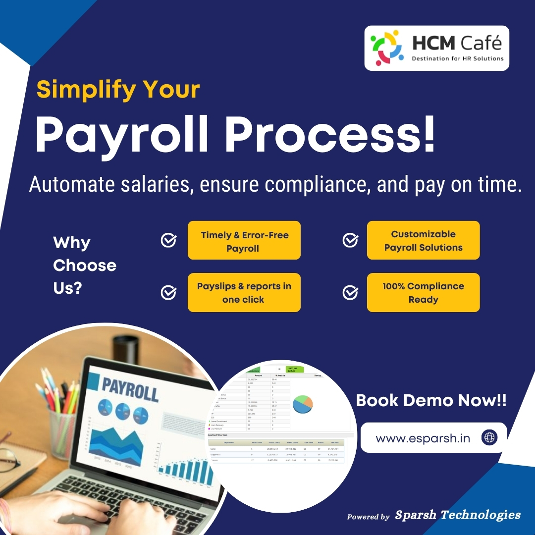 sparshtechblr's tweet image. Managing payroll doesn’t have to be complex. With HCM Café, automate salary processing, ensure compliance, and pay your employees on time – every time. 

Say goodbye to payroll hassles and hello to accuracy, efficiency, and peace of mind.
👉Book your demo today
#PayrollManagement