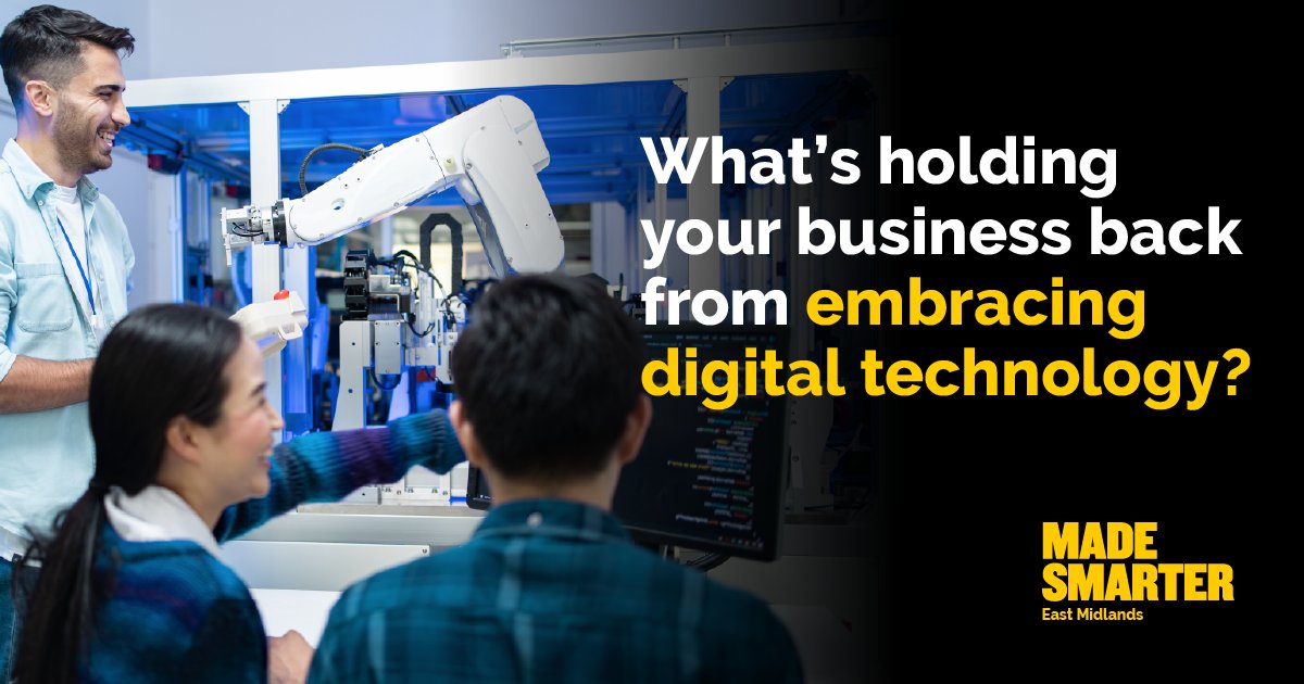 What’s holding you back from going digital? 

<a href="/MadeSmarterEM/">MadeSmarterEastMids</a> offers fully funded support, from up to £20k in matched grants to digital internships and tailored roadmaps.
 
📌 Find out more &amp; register your interest here: madesmarter.uk/adoption/in-my…