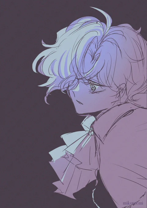 #OC #創作 2023年の描きかけがあったので完成させた その2