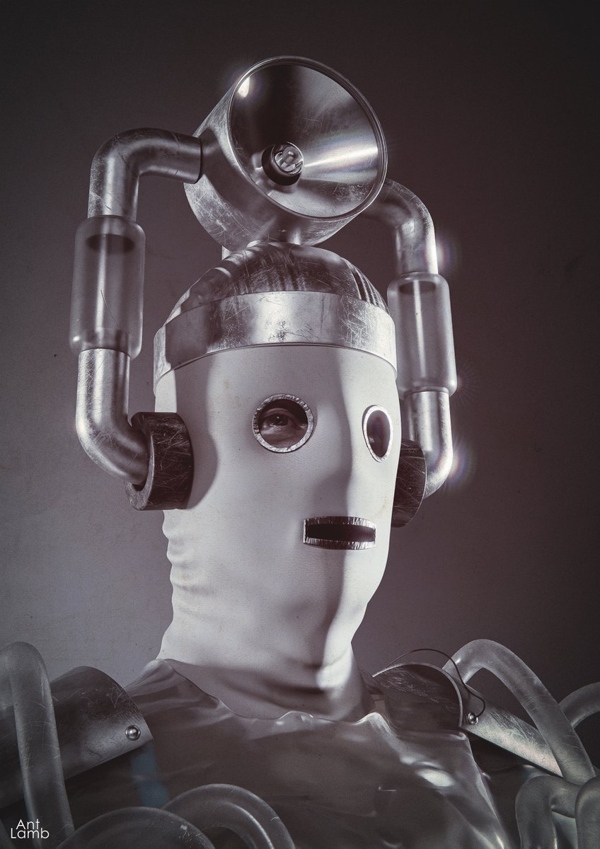 Anthony Lamb (@anthonylamb) on Twitter photo I'll be posting a Cyberman portrait every day this week! Starting with The Tenth Planet, this is a collaboration with <a href="/themindrobber/">Gav Rymill 🤖</a> who did most of the sculpting work. Rendered in #Blender3D I'll be posting a Cyberman portrait every day this week! Starting with The Tenth Planet, this is a collaboration with <a href="/themindrobber/">Gav Rymill 🤖</a> who did most of the sculpting work. Rendered in #Blender3D