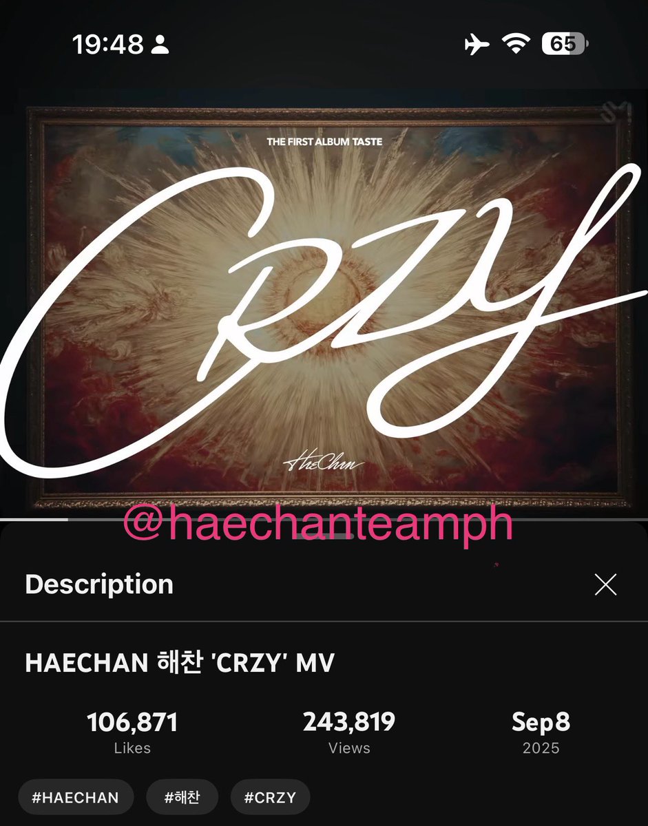 HaechanTeamPH's tweet photo. [PH ONLY] MV STREAMING GA

6 Winners of TASTE Album (random ver)
6 Winners of Haechan PCs

- RT &amp; LIKE
- Reply proof of Streaming (start &amp; end) w/ timestamp and watermark
- Use haechtags!

HAECHAN CRZY OUT NOW
#GoCRZYwithHAECHAN
#HAECHAN_TASTE
#해찬이의_TASTE_맛보기 https://t.co/ZxKzy9NZsO