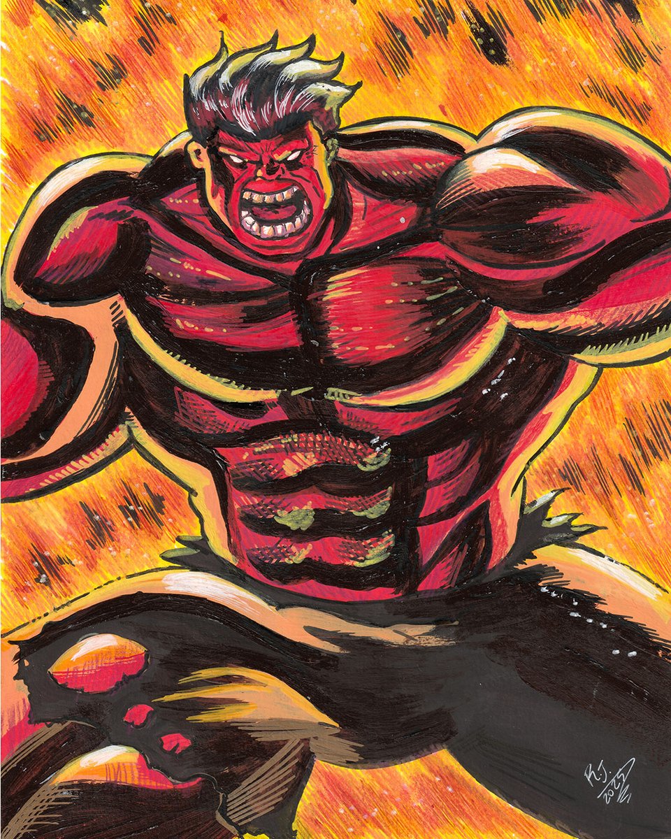 ReneJarcem's tweet photo. #hulk #HulkVermelho #generalross #redhuk #marvel #mcu #captainamericanewbraveworld #desenho #comics #characrterdesign #art #fanart #guache #marker #pencilcolor https://t.co/UXwa4jSfKW