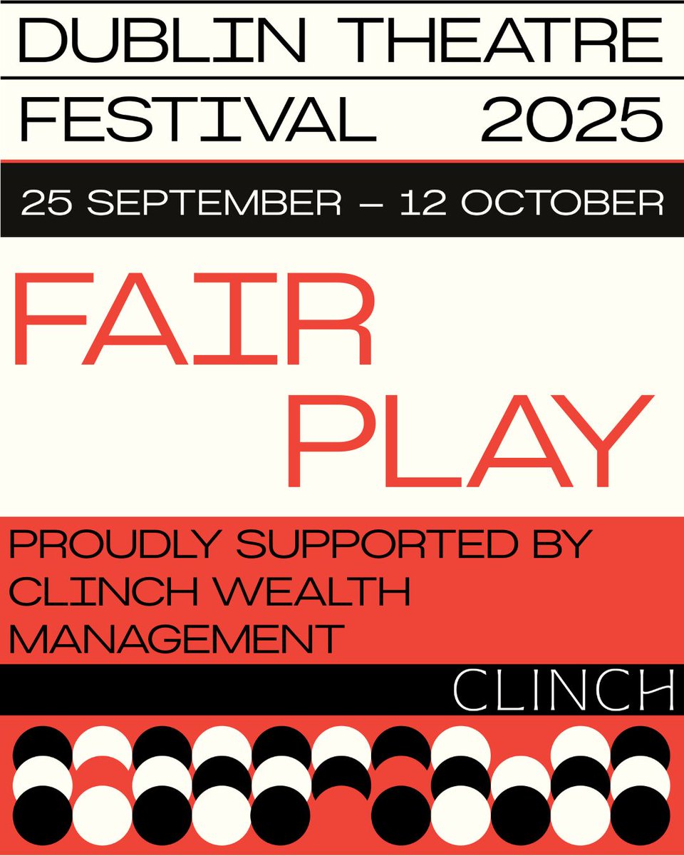 DubTheatreFest's tweet photo. We are delighted to partner with Clinch Wealth Management to increase access supports across the festival. Through their generosity, our Fair Play initiative enables us to provide: Accessible performances, Access Pass to simplify booking, and a venue Access Guide on our website. https://t.co/HRlF81fqis