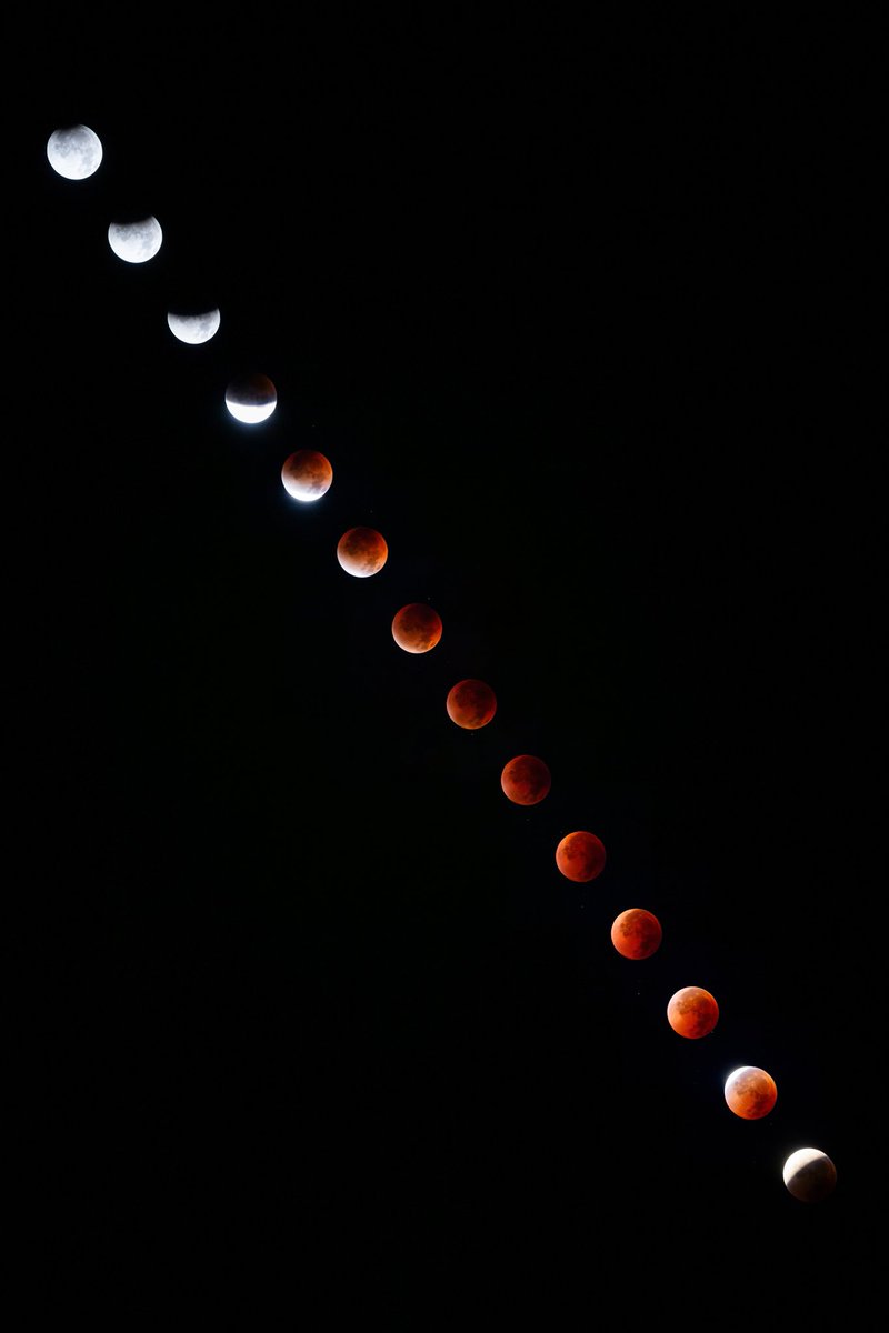 ベランダからの皆既月食🌚#皆既月食